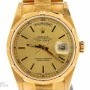Rolex Mens Solid 18k Yellow Gold Day-Date President Watc