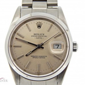 Rolex Mens  Date Stainless Steel Watch wSilver Dial 1520 15200 210963