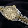 Rolex Ladies Rolex Date 2tone 18k Yellow GoldSS Watch wG