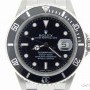 Rolex Mens  Stainless Steel Submariner Date Watch wBlack