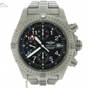 Breitling Mens  Chrono Avenger Titanium Watch wBlack Dial E1 E13360 216889