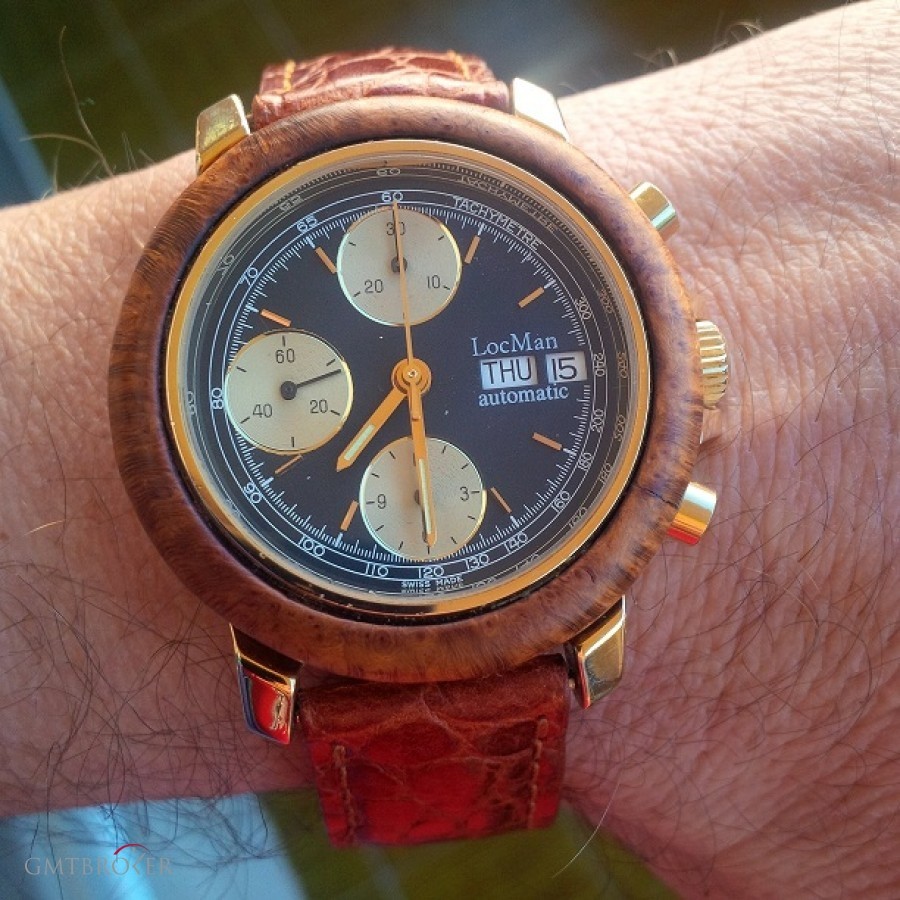 Locman Splendido Cronografo Automatico day-date anni 80, Foto 1 su Gmtbroker