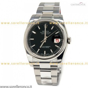 Rolex DATEJUST OYSTER PERPETUAL 36mm NERO 116200 398961