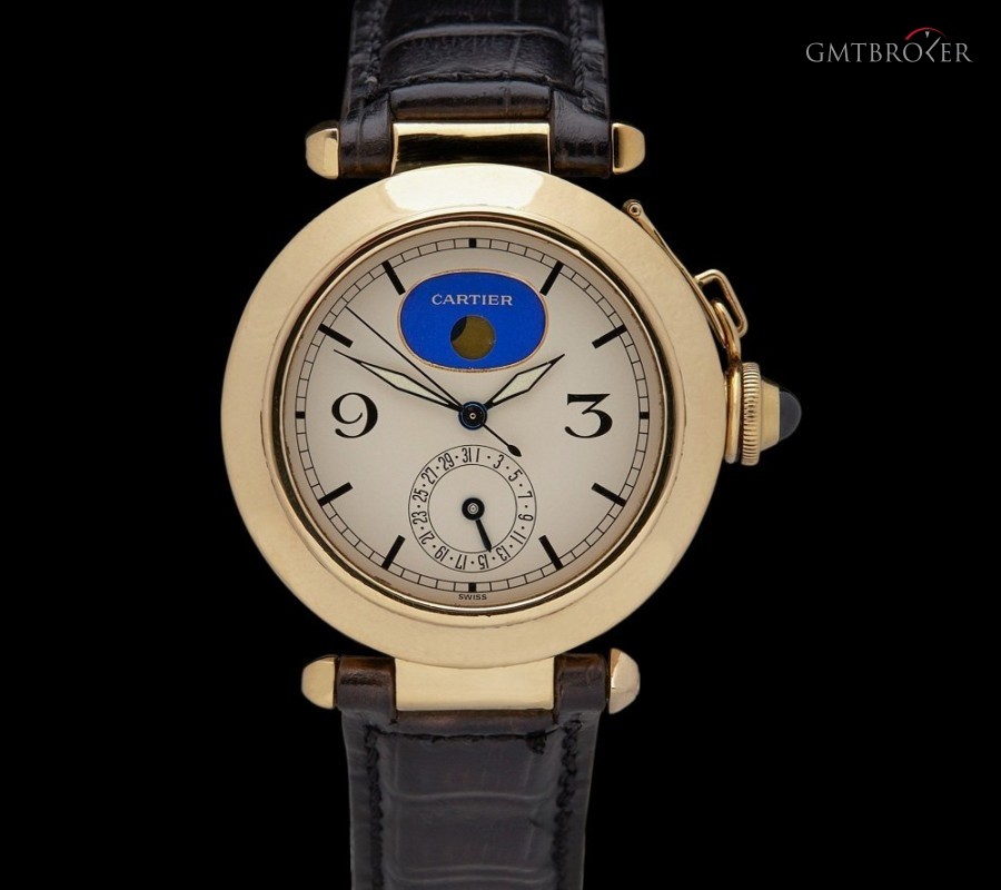 Cartier Pasha 38mm 18K Yellow Gold Calender Moonphase nessuna 294751