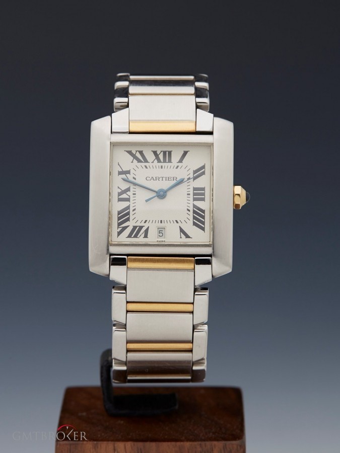 Cartier Tank Francaise 365mm Stainless Steel18k Yellow Gol W51005Q4 370993