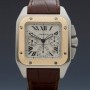 Cartier Santos 100 Chronograph Stainless Steel18k Yellow G