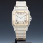 Cartier Santos Stainless Steel18k Yellow Gold Large W20011