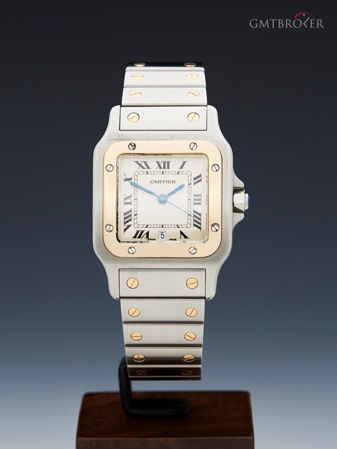 Cartier Santos Stainless Steel18k Yellow Gold Large W20011 W20011C4 293409