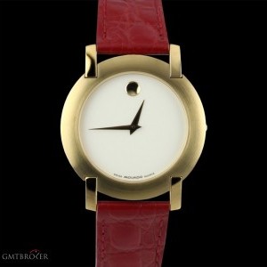 Movado Museum 18k Yellow Gold Plated Mens nessuna 294351