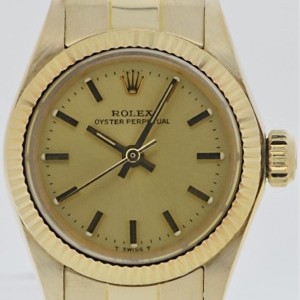 Rolex Oyster Perpetual Lady 18k Gelbgold Ref 6719 6719 726321