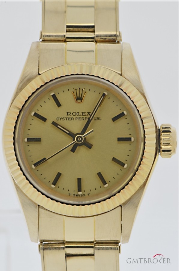 Rolex Oyster Perpetual Lady 18k Gelbgold Ref 6719 6719 726321