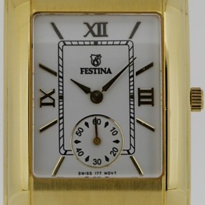 Festina Mens Dress Watch 18k Gelbgold -ungetragen- F467-926F 610041