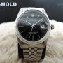 Rolex Datejust 1601 Ss Glossy Black Dial With Jubilee Ba