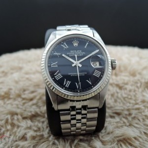 Rolex Datejust 1601 Ss Blue Roman Dial With Jubilee Band 1601 289193