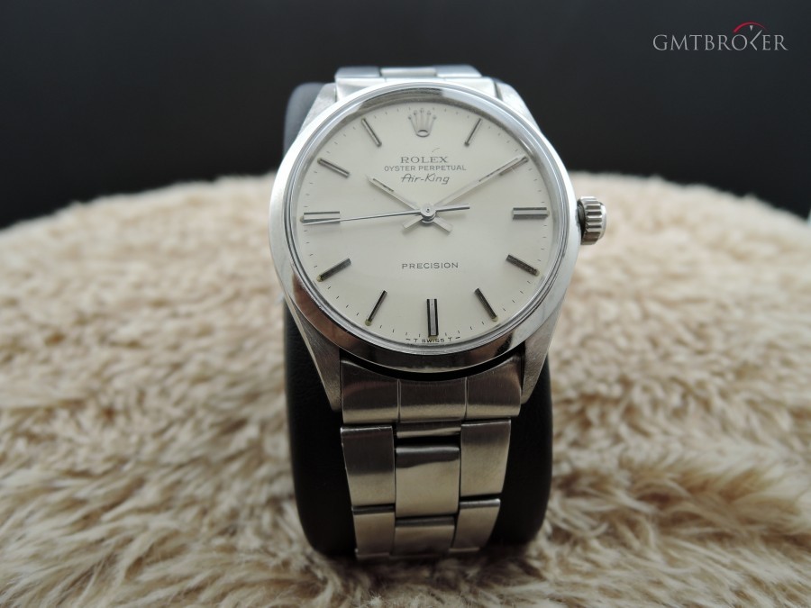 Rolex Air King 5500 Original Silver Dial With Folded Oys 5500 319259