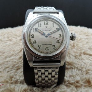 Rolex Bubbleback 2940 With Silver Arabic Dial And Pencil 2940 416429