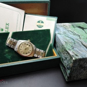 Rolex Datejust 1601 2-tone Ssgold Original Roman Dial Wi 1601 603591
