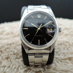 Rolex Oyster Date 6694 Original Black Dial With Gold Mar 6694 394073
