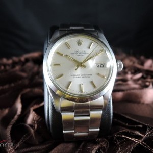 Rolex Oyster Date 1500 Original Silver Dial With Gold Ma 1500 228117