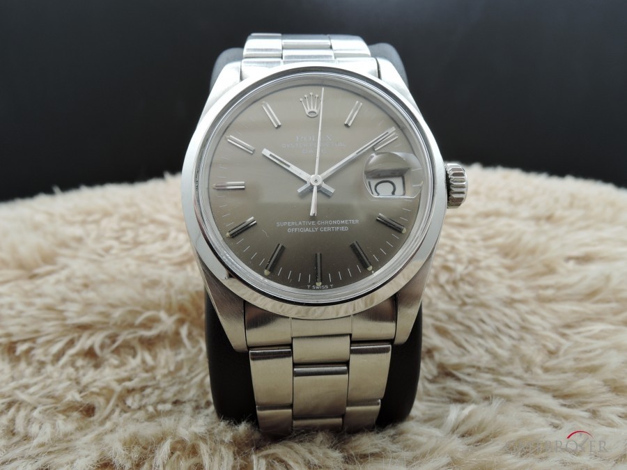 Rolex Oyster Date 1500 Original Brown Dial With Solid Ba 1500 410773