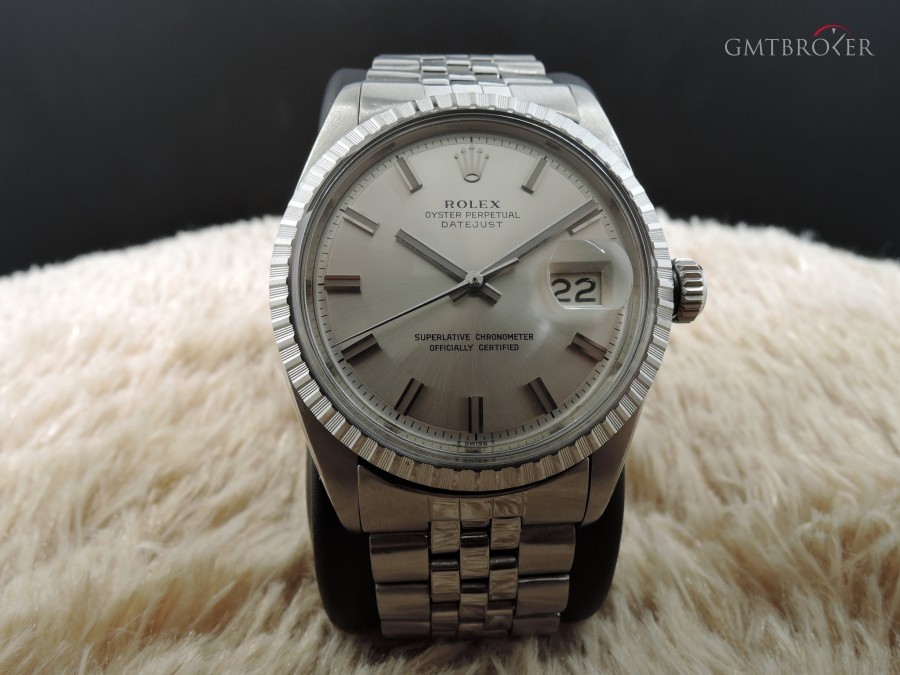 Rolex Datejust 1603 Ss With Original Wide Boy No Lume Di 1603 442465