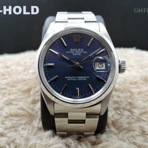 Rolex Oyster Date 1500 Glossy Blue Dial With Solid Oyste 1500 590111