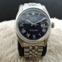 Rolex Datejust 1601 Ss Blue Roman Dial With Jubilee Band