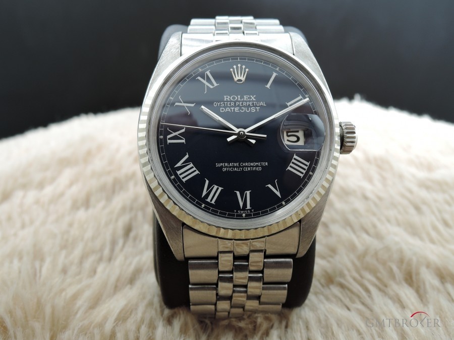 Rolex Datejust 1601 Ss Blue Roman Dial With Jubilee Band 1601 479211