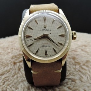 Rolex Oyster Perpetual 6085 14k Yg With Honeycomb Red of 6085 589099