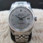 Rolex Datejust 1601 Ss Silver Diamond Dial With Folded J
