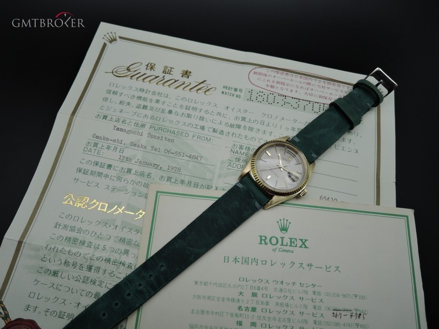 Rolex Day-date 1803 18k Gold With Original Silver Grey D 1803 237411