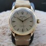 Rolex Semi-bubbleback 6084 14k Yg With Honeycomb Dial