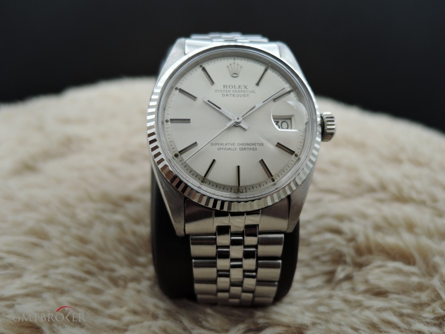 Rolex Datejust 1601 Ss Original Silver Dial With Folded 1601 263805