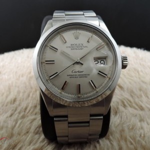 Rolex Datejust 1600 Ss Original Silver Dial Co branded W Photos 1