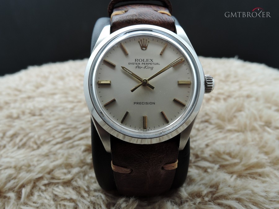 Rolex Air King 5500 Original Silver Dial With Gold Marke 5500 574153