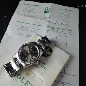 Rolex Oyster Date 1501 With Original Brown Dial And Pape 1501 226911