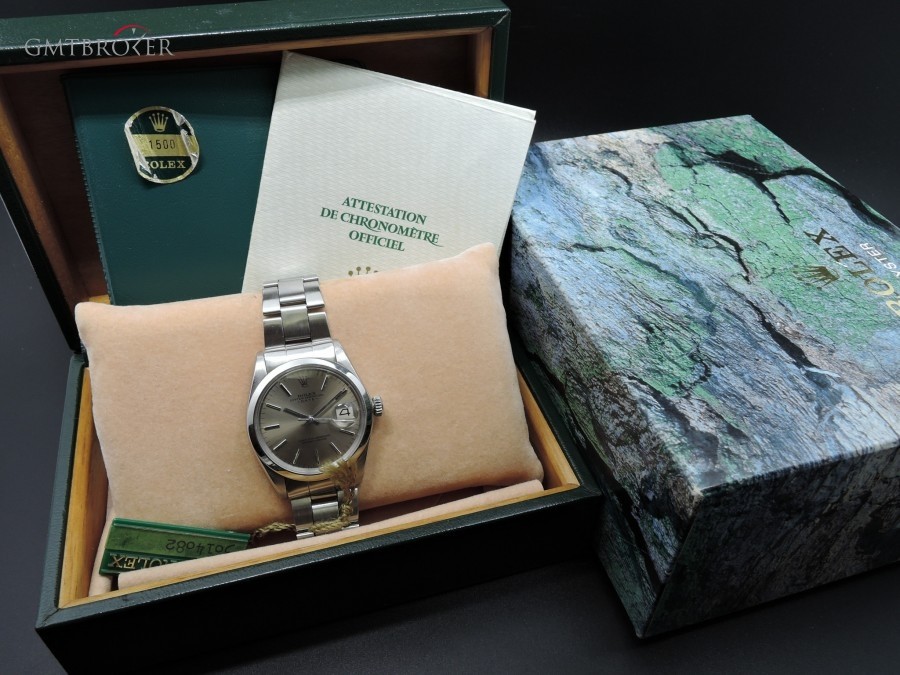 Rolex Oyster Date 1500 Original Grey Dial With Box And P 1500 441481