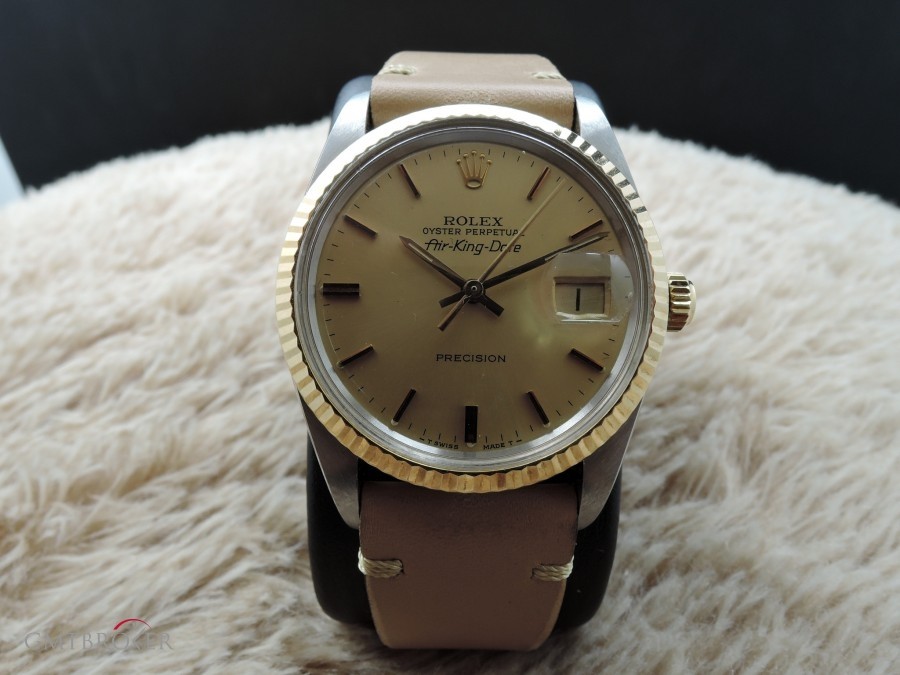 Rolex Air King Date 5701 With Original Gold Dial 5701 698771