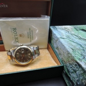Rolex Datejust 1601 2-tone Ssgold Original Grey Dial Wit 1600 603655