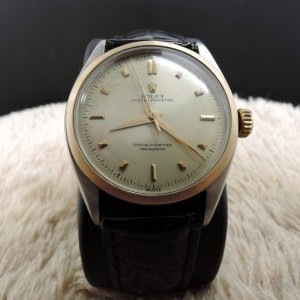 Rolex Bubbleback 6085 Champagne Dial With Rose Gold Beze 6085 440993