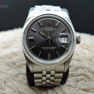 Rolex Datejust 1603 Ss Original Light Grey Dial With Sol 1603 593873