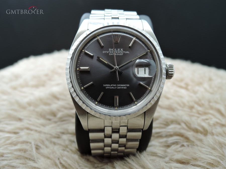 Rolex Datejust 1603 Ss Original Light Grey Dial With Sol 1603 593873