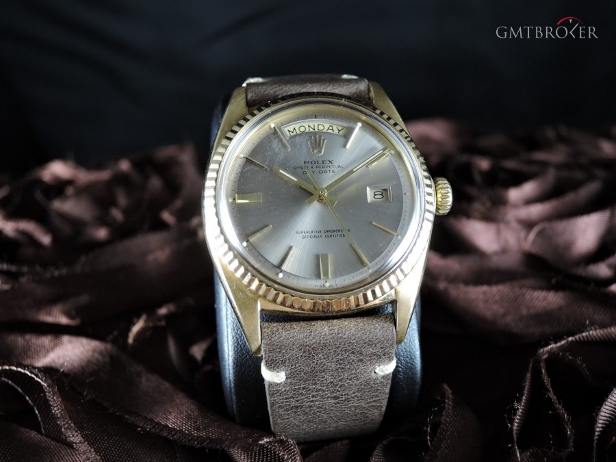 Rolex Day-date 1803 18k Gold With Original Silver Grey D 1803 229013