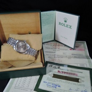 Rolex Datejust 1601 Ss Original Brown Sigma Dial With Bo 1601 229493