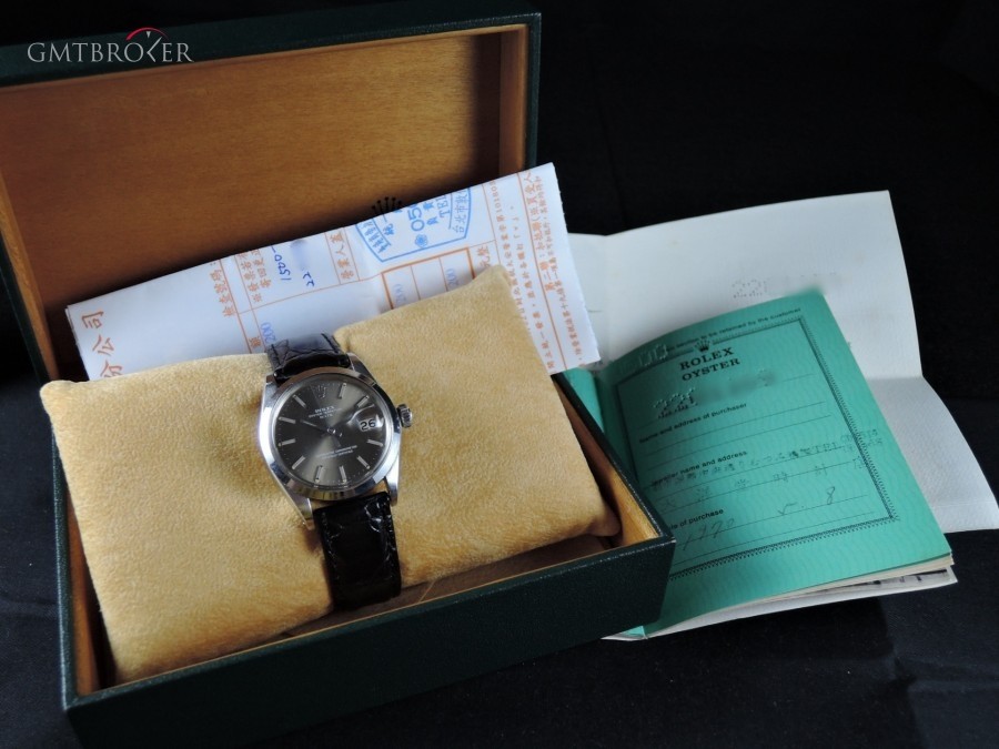 Rolex Oyster Date 1500 Original Grey Dial With Box And P 1500 228465