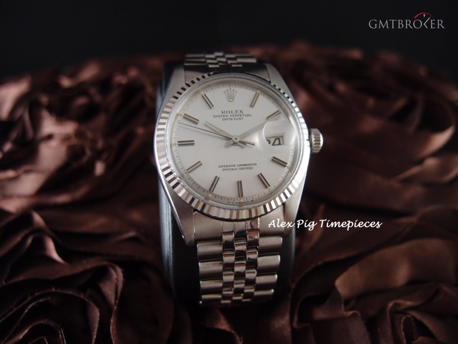 Rolex Datejust 1601 Ss Original Silver Sigma Dial With S 1601 226205