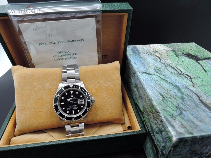 Rolex Submariner 168000 Glossy Dial With Box And Paper 16800 652837