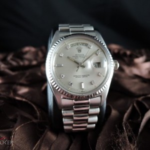 Rolex Day-date 1803 18k White Gold With Original Silver 1803 226817