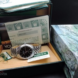 Rolex Air King 5500 Original Black Dial With Full Set 5500 675977