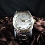 Rolex Oyster Date 1505 Original Silver Dial With Square